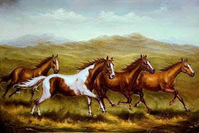 unknow artist Horses 05 oil painting image